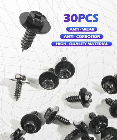 10PCS Fender Screws,Car Accessories Bumper Screws,Splash Shield Screw,Bumper Cover Under Cover Grill Tapping Screw Fastener,Suitable for RAV4,ES,GS,LS,RX,Replacement #90159-60498 in Saudi Arabia
