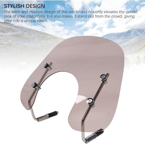 Wind Deflector Windscreen Windshield Replacement for Primavera 50 125 150 High Density Acrylic Carbon Steel Mounting Hardware Universal Fit (Dark Brown) in Saudi Arabia