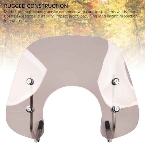 Wind Deflector Windscreen Windshield Replacement for Primavera 50 125 150 High Density Acrylic Carbon Steel Mounting Hardware Universal Fit (Dark Brown) in Saudi Arabia