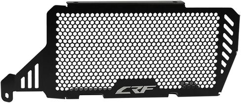 إكسسوارات دراجة نارية من الفولاذ المقاوم للصدأ واقي الرادياتير متوافقة مع CRF 300 L CRF300L 2023 2022 2021 ، أسود in Kuwait