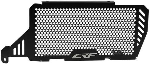 إكسسوارات دراجة نارية من الفولاذ المقاوم للصدأ واقي الرادياتير متوافقة مع CRF 300 L CRF300L 2023 2022 2021 ، أسود in Kuwait