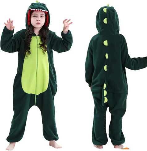 Kids Onesie Pajamas Animal Pjs Halloween Cosplay Costume One-piece Sleepwear in Saudi Arabia