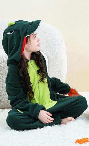 Kids Onesie Pajamas Animal Pjs Halloween Cosplay Costume One-piece Sleepwear in Saudi Arabia
