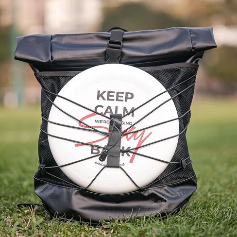 Ultimate Frisbee Rolltop Bag 18 Liter. Waterproof Durable Sports Equipment Backpack for Outdoor Sports Travel & More Yellow in Saudi Arabia