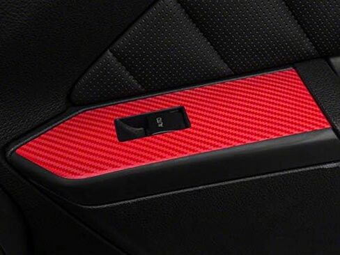 SEC10 Dash Overlay Kit in Red Carbon Fiber Impressive Interior Styling Upgrade Fits Mustang 2005-2009 in Saudi Arabia