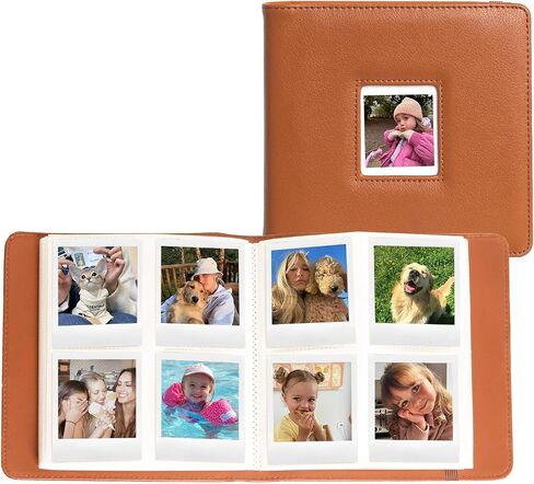 CAIYOULE 288 Pockets Photo Album for Polaroid Now/600/i-Type, PU Leather Album for Fujifilm Instax Wide 400/300/210, 4.25x3.48" Film Photo, for Instax/Polaroid Wide series, Green in Saudi Arabia