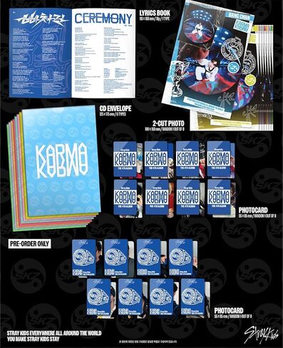 Stray Kids KARMA 4th Full Album ACCORDION Ver 8 SET (All Member 8 Version Set) in Saudi Arabia