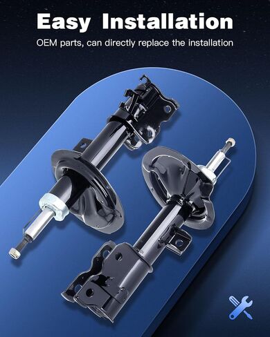 Shocks Struts,ECCPP Front Pair Shock Strut Absorbers Kits Compatible with 2004 2005 2006 2007 2008 2009 Nissan Quest 334454 334455 72271 72272 in Saudi Arabia