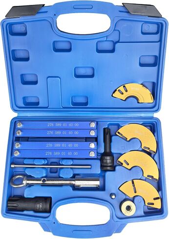Engine Timing Tool Set for Mercedes Benz M157/M276/M278, Camshaft Alignment Kit with T60 & T100 Sockets, 4 Piece Camshaft Adjuster Tools,Fuel Injector Puller (Engine timing tool&Puller&Injector tool) in Saudi Arabia