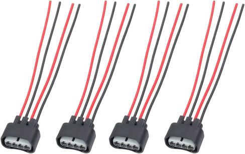 4 Pin Ignition Coil Plug Connector, Ignition Coil Pack Connector Replacement for 90980-11885, Compatible with Lexus Camry (4 Pack) in Kuwait