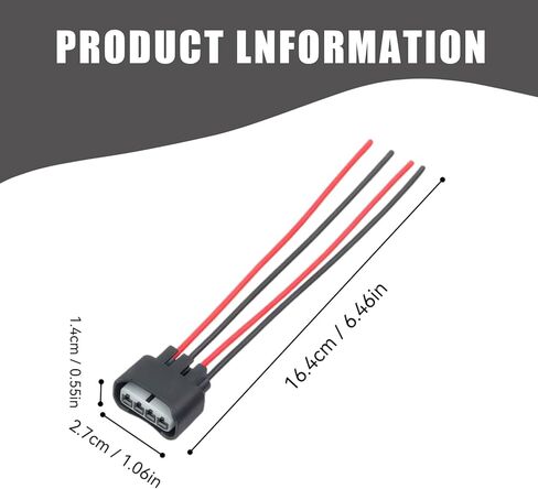 4 Pin Ignition Coil Plug Connector, Ignition Coil Pack Connector Replacement for 90980-11885, Compatible with Lexus Camry (4 Pack) in Kuwait