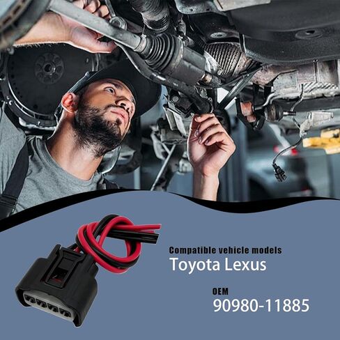 4 Pin Ignition Coil Plug Connector, Ignition Coil Pack Connector Replacement for 90980-11885, Compatible with Lexus Camry (4 Pack) in Kuwait