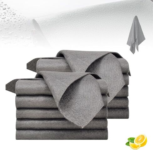 Thickened Magic Cleaning Cloth, Thick Lint-Free Cloth, Reusable Microfiber Cleaning Cloth for Windows, Mirrors, Glass, Windows and Cars, Machine Washable in Saudi Arabia
