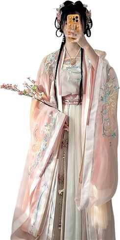 الأسلوب الصيني هانفو القديم تانغ مينغ دانست دير رقص أزياء تشيونغسام تنورة ملابس Cosplay Hanfu Princess Dress in Kuwait