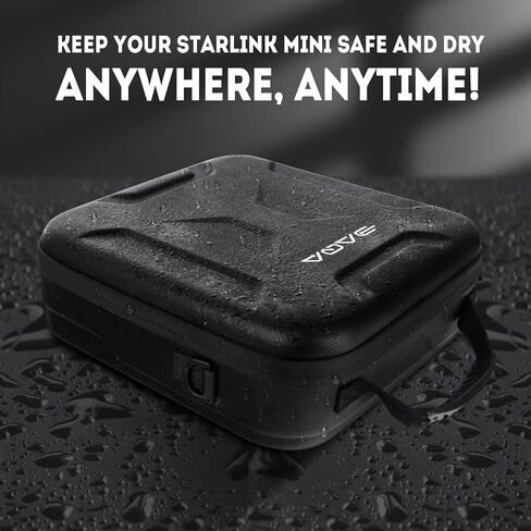 Ultra-Light Case for Starlink Mini – Waterproof, Shockproof EVA Starlink Case Shoulder Star Link Bag with Dual Carry Options | Ideal Starlink Mini Accessories in Saudi Arabia