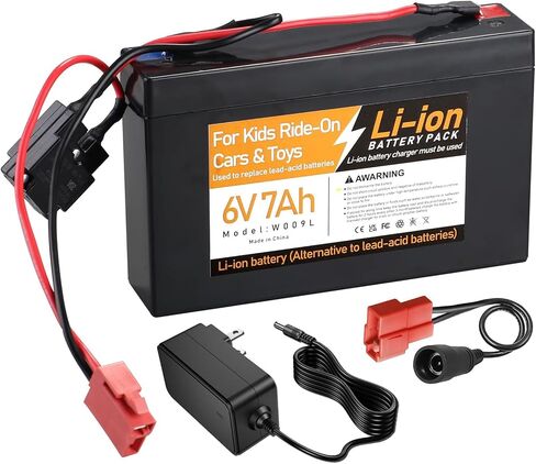 6V 7Ah Lead Acid Rechargeable Battery, Replacement Battery Compatible with Kids Trax ATV Marshall Fire Truck Dodge Ram 1500 Kids Ride-On Car in Saudi Arabia