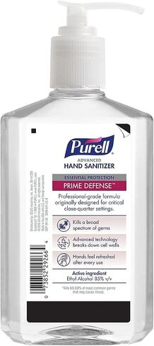 تقدم Purell Prime Defense بنسبة 85 ٪ من مطهر هاند كحول ، زجاجة مضخة 12 أوقية ، رائحة نظيفة in Kuwait
