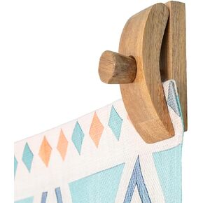 4 Tapestry Hangers for Fabric Wall Hangings – Quilt Hanger for Wall for Display – Rug Hangers for Walls - Wooden Quilt Display - Set of 4 Holders for Tapestries – Dark Brown Acacia Wood in Saudi Arabia