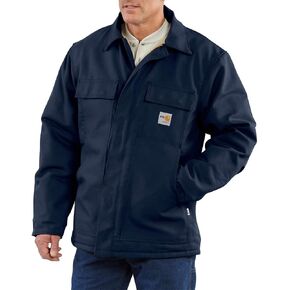 Carhartt Men's Flame-Resistant Duck Traditional Coat-Dark Navy-3X-Large/Tall in Kuwait