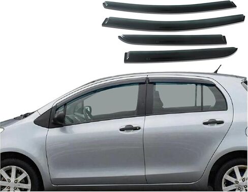 Car Wind deflectors Car Wind Deflectors for Yaris Vitz Echo 1999 2000 2001 2002 2003 2004 2005, Deflector Shield Side Window Sun Rain Guards Visor Stick-on Fitment in Saudi Arabia