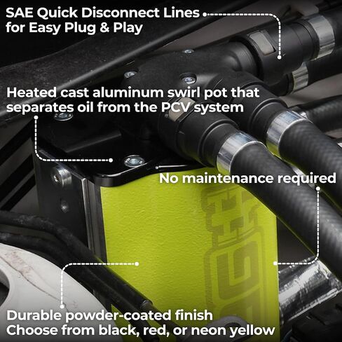 IAG Performance Air/Oil Siperator (AOS) لـ Subaru WRX 2022+ FA 2.4 محرك (أسود) in Kuwait