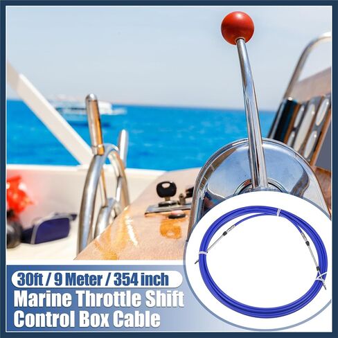 2pcs 30ft 9 meter 354 بوصة بحرية النوع 3300 / 33C Throttle Shift مربع التحكم عن بُعد لـ Yamaha Engine Engine Motor Motor Design in Saudi Arabia