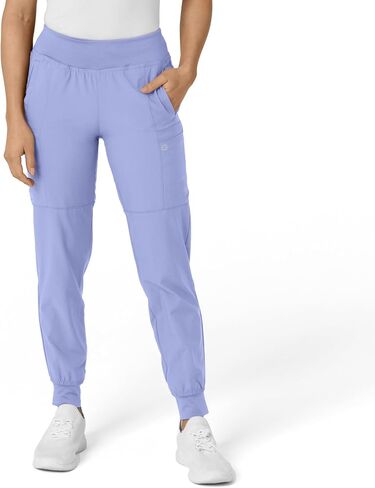 WonderWink W123 Women’s Comfort Waist Cargo Jogger Pant — Charcoal Heather, X-S in Saudi Arabia