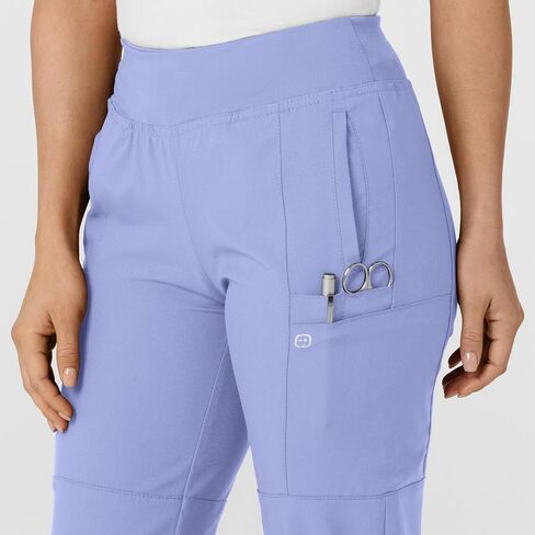 WonderWink W123 Women’s Comfort Waist Cargo Jogger Pant — Charcoal Heather, X-S in Saudi Arabia