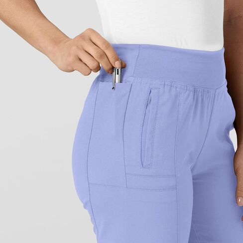 WonderWink W123 Women’s Comfort Waist Cargo Jogger Pant — Charcoal Heather, X-S in Saudi Arabia