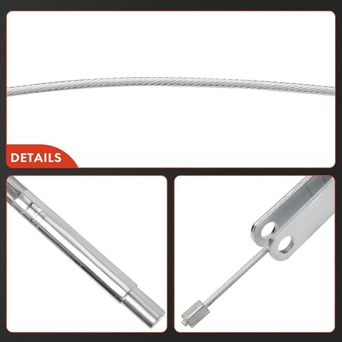 A-Premium الخلفية السائق وتجميع كابل الفرامل على جانب الركاب المتوافق مع طرازات Toyota و Lexus: Land Cruiser ، LX470 ، 1999-2007 ، 2-PC Set-استبدل # 4642060011 in Saudi Arabia