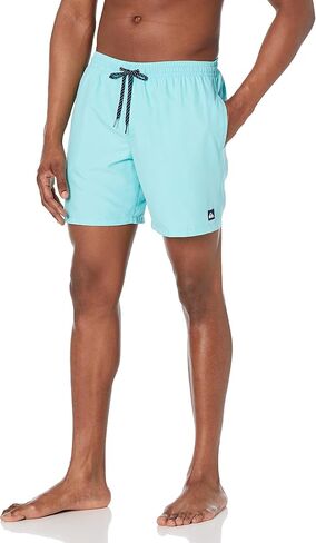 Quiksilver Men's Standard Everyday 17 Elastic Waist Volley Swim Trunk Bathing Suit, Angel Blue Heather, X-Large in Saudi Arabia