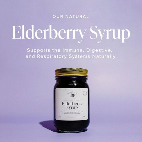 شراب Elderberry Co. Elderberry مع Aronia Berries دعم المناعة الطبيعية للأطفال والبالغين (16 أوقية.) in Saudi Arabia