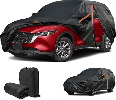 Cover for Mazda CX-5, CX5 Cover 2013-2025, Custom Fit Mazda CX-5 Cover, Outdoor Car Cover All Weather Sun UV Snow HailProtection, Full Exterior SUV Cover with Door Zipper/Reflective Strip in Saudi Arabia