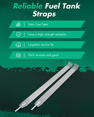 Scitoo 2PCS Fuel Tank Straps 578-215 3733835 for Dodge 1988-1993 D100 W100 D150 D250 D350 W150 W250 W350 in Saudi Arabia
