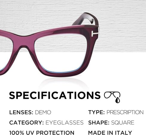 Tom Ford FT5881-B Square Shape Eyeglass Frame With Luxury Eyewear Kit in Saudi Arabia