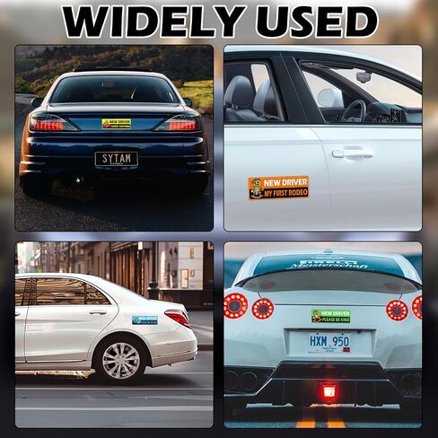 5Pcs Turtle Novice Driver Car Stickers, Beginner Magnet Supplies for Car Student Driver Sign, Lovely New Driver Sticker Supplies Suitable for Keeping a Safe Distance on The Road in Saudi Arabia