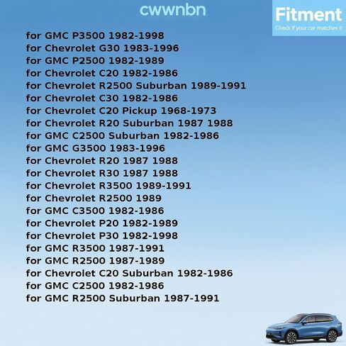 Front Upper for Chevrolet C30,G30,C20 Suburban, Pickup 1968 1969 1970 1971 1972 1973 1974 1975 1976 1977 1978 1979 1980 1981 1982 1983-1996 Suspension Control Arm Shaft Kit 1 x in Saudi Arabia