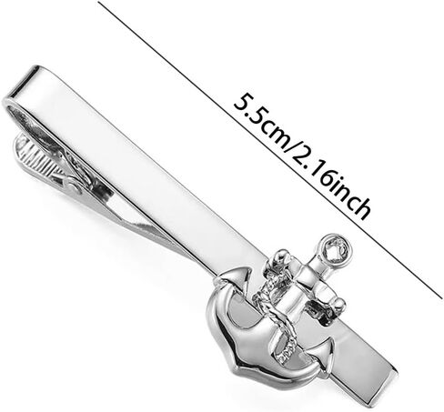 Novelty Silver Tie Clips for Men Unique Leaf Piano Anchor Note Tie Bar Neckties for Regular Wedding Business Tie Pin Clips in Saudi Arabia