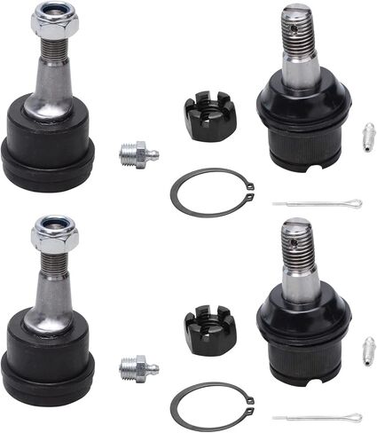 Detroit Axle - 4WD Front Ball Joints for 2003-2013 Dodge Ram 2500 3500, 4 Upper & Lower Ball Joints 2004 2005 2006 2007 2008 2009 2010 2011 2012 Replacement in Saudi Arabia