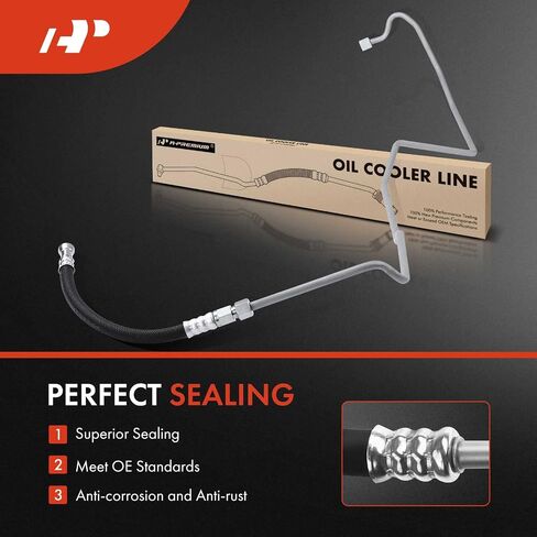 A-Premium Automatic Transmission Oil Cooler Line Hose Assembly Compatible with Dodge Durango Dakota 2001-2003 5.9L in Saudi Arabia