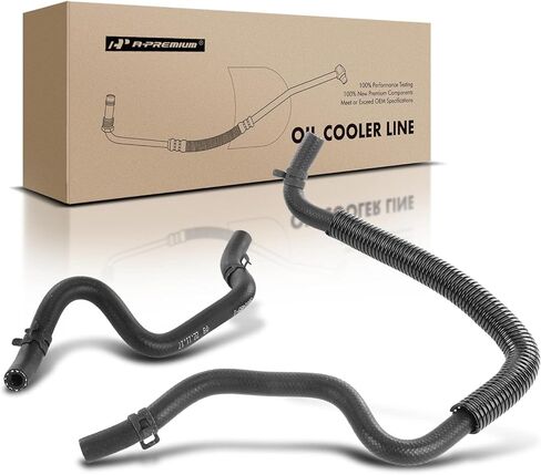 A-Premium Automatic Transmission Oil Cooler Line Hose Assembly Compatible with Dodge Grand Caravan, Caravan & Chrysler Town & Country & Plymouth Voyager, Grand Voyager, 1998, Inlet and Outlet in Saudi Arabia