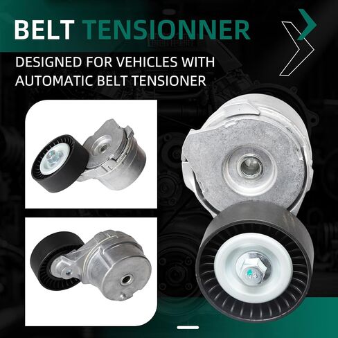 90K-39298A Engine Serpentine Belt Drive Kit Fit for Ford F-150/F150 2014-2023 V8 5.0L, Belt Tensioner OE 39298 999830A BR3E6B209HC, Serpentine Belt OE 6PK1627 6PK1625 K060640 in Saudi Arabia