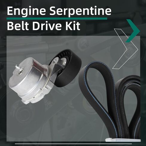 90K-39298A Engine Serpentine Belt Drive Kit Fit for Ford F-150/F150 2014-2023 V8 5.0L, Belt Tensioner OE 39298 999830A BR3E6B209HC, Serpentine Belt OE 6PK1627 6PK1625 K060640 in Saudi Arabia