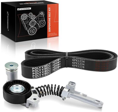 A-Premium Engine Serpentine Belt Drive Kit متوافقة مع سيارات Toyota & Scion-Corolla 2014-2020 ، Corolla IM 2017-2018 ، C-HR CHR 2018-2020/2022 ، IM 2016-1.8L 2.0L in Saudi Arabia