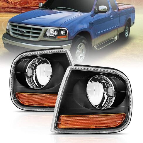 AmeriLite Black Corner Turn Signal Lights For Ford Expedition / F150 - Passenger and Driver Side in Saudi Arabia