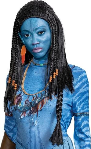 شعر مستعار Neytiri Deluxe ، ملحق أزياء الهالوين الرسمي ديزني Avatar Halloween ، حجم البالغين in Saudi Arabia