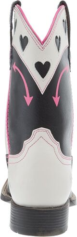 Ariat Youth Round Up Hearts Madison Avenue and Classic White Shaft Cowgirl Boot in Saudi Arabia