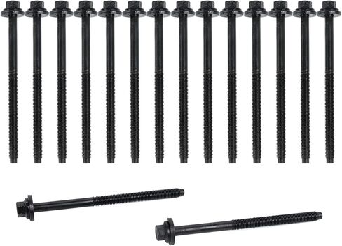 Head Bolt Kit ES72159 متوافق مع 1995-2009 لـ Ford Fusion Escape Contour ، من أجل تكريم Mazda MPV ، من أجل Mercury Sable Mariner 2.5L 3.0L V6 Duratec in Saudi Arabia