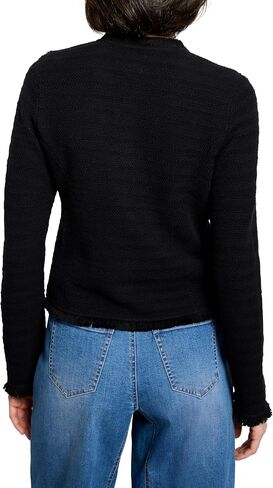 Nic+Zoe Women's Fringe Mix Femme Jacket in Saudi Arabia