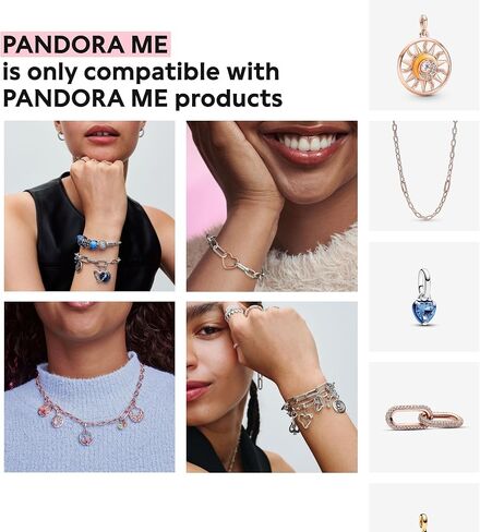سوار سلسلة ربط Pandora ME - يتميز بـ 3 موصلات - سوار من الفضة الاسترليني للنساء - هدية لها - من الفضة الاسترليني، مع صندوق هدايا in Kuwait